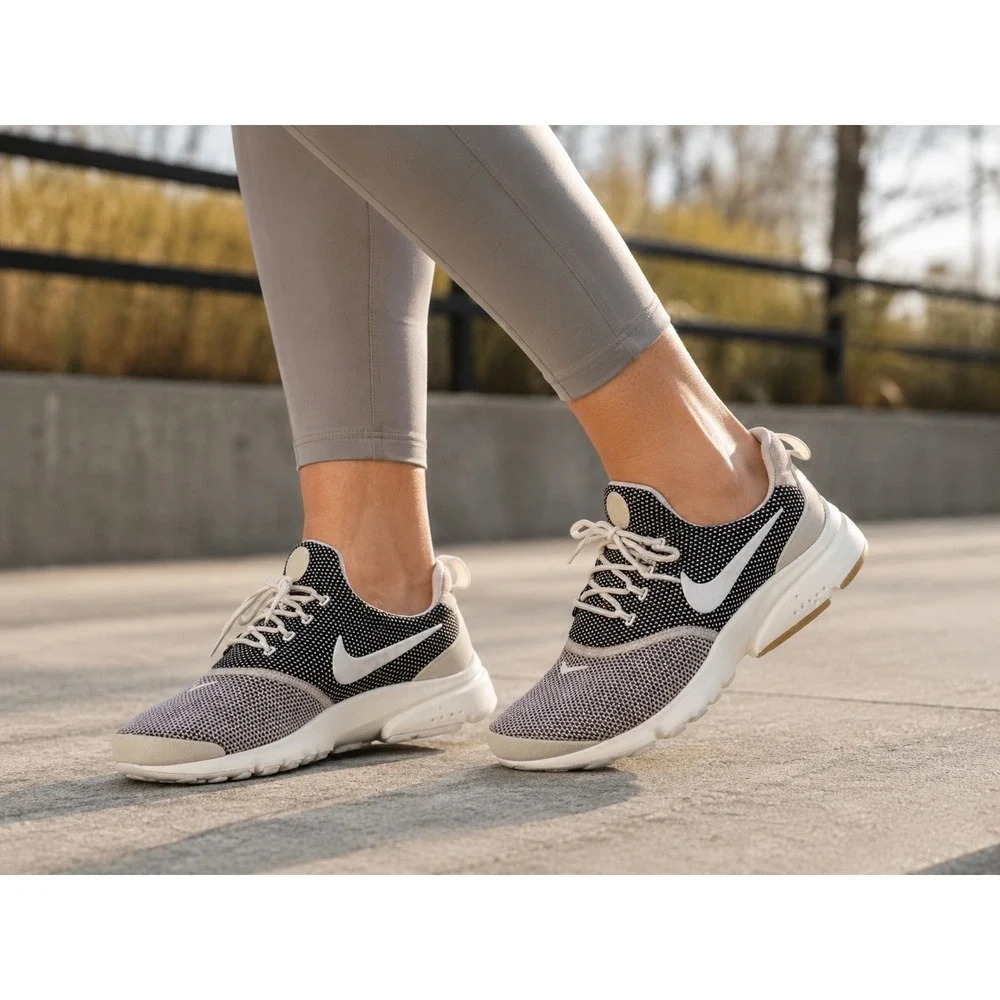Nike Air Presto Fly SE Vast Grey Women's Size 6.5 Running Gym Shoes 910570-005